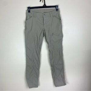 Duluth Trading Pants Womens 6 x 29 Tan Straight Mid Rise Stretch Work Canvas